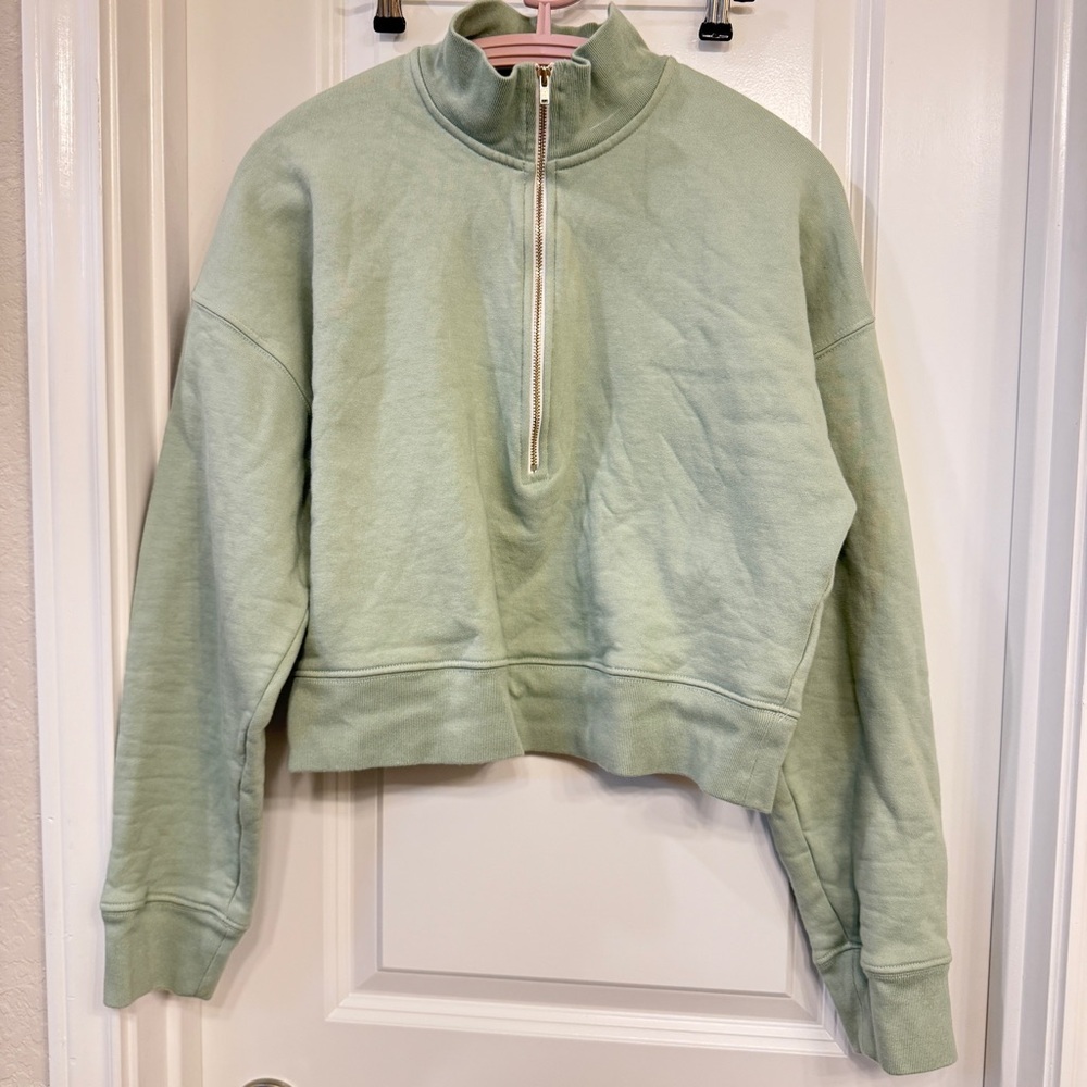 Reformation Jeans Half-Zip Sweatshirt